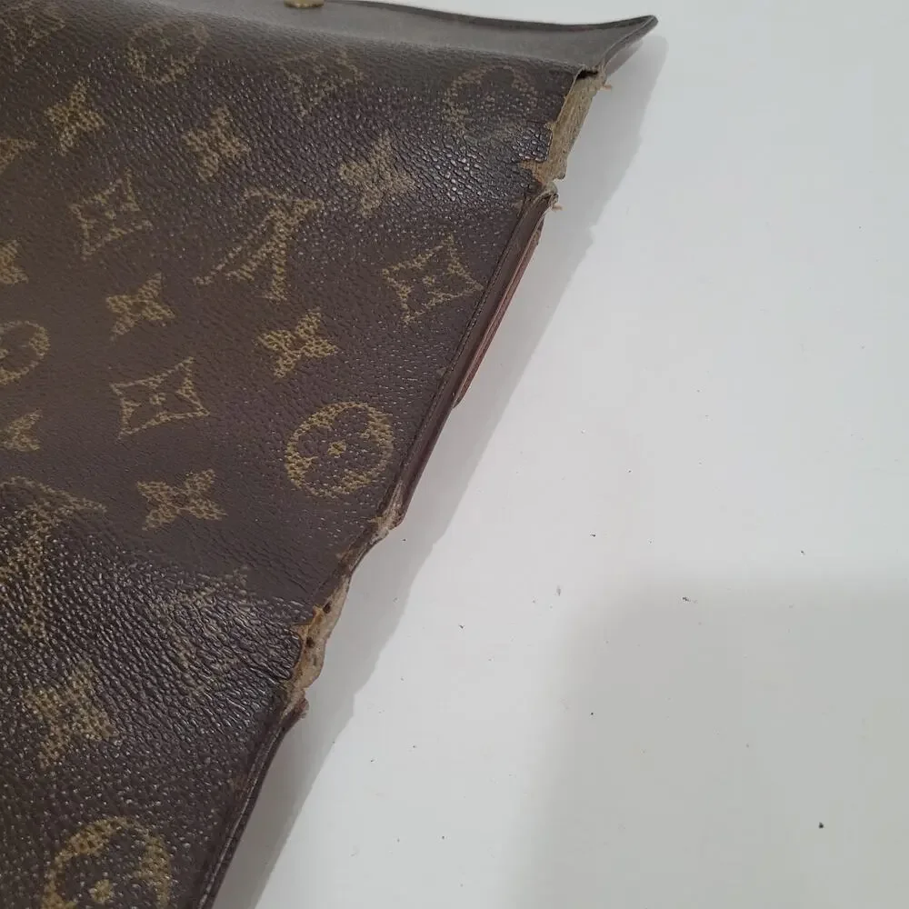 Louis‎ Vuitton Monogram Porte Tresor Long Wallet Trifold Envelope Brown Vintage